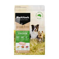 Black Hawk Dry Dog Food Grain Free Chicken 2.5kg