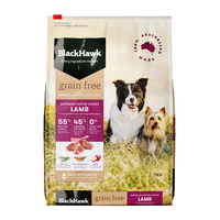 Black Hawk Dry Dog Food Grain Free Lamb 7kg