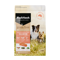 Black Hawk Dry Dog Food Grain Free Salmon 2.5kg