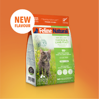 Feline Natural Freeze Dried Cat Food - Chicken & Lamb Feast 