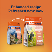 Feline Natural Freeze Dried Cat Food - Lamb and King Salmon Feast