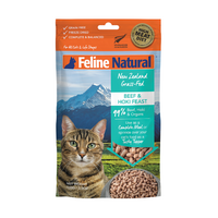 Feline Natural Freeze Dried Cat Food - Beef and Hoki Feast 100g