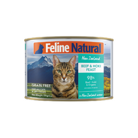 Feline Natural Beef and Hoki Feast 170g can