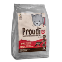 Proudi Kangaroo & Beef Patties for Adult Cats 1.26kg (14 x 90g patties) - Pick Up Only
