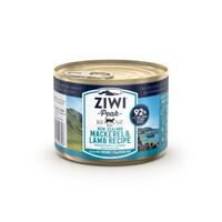 ZiwiPeak Canned Mackerel & Lamb Cat Food - 185g x 12 cans