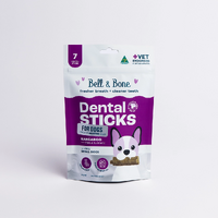 Adult Dog Dental Sticks - Kangaroo, Mint and Turmeric Small