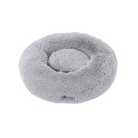 Charlie’s Faux Fur Fuffy Calming Pet Bed Nest - Grey/Medium