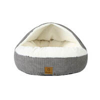 Hooded Snuggle Pet Nest - Large/Grey