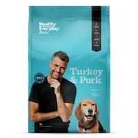 Healthy Everyday Pets with Pete Evans - Turkey & Pork Dry Dog Food 3kg