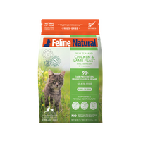 Feline Natural Freeze Dried Cat Food - Chicken & Lamb Feast 800g