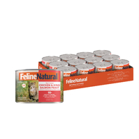 Feline Natural Chicken & King Salmon Feast Canned 170g x 12 - NEW FLAVOUR