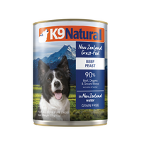 K9 Natural Beef Feast 370g can