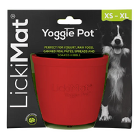 LICKIMAT YOGGIE POT - RED