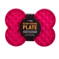 Lickimat SloDog No Gulp Slow Feeder Plate [Colour: Pink]