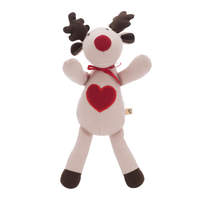 Dog Plush Squeak Toy - Rudy the Reindeer Woolie Toy