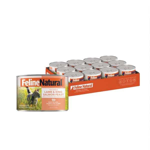 Feline Natural Lamb and King Salmon Feast 12 x 170g cans