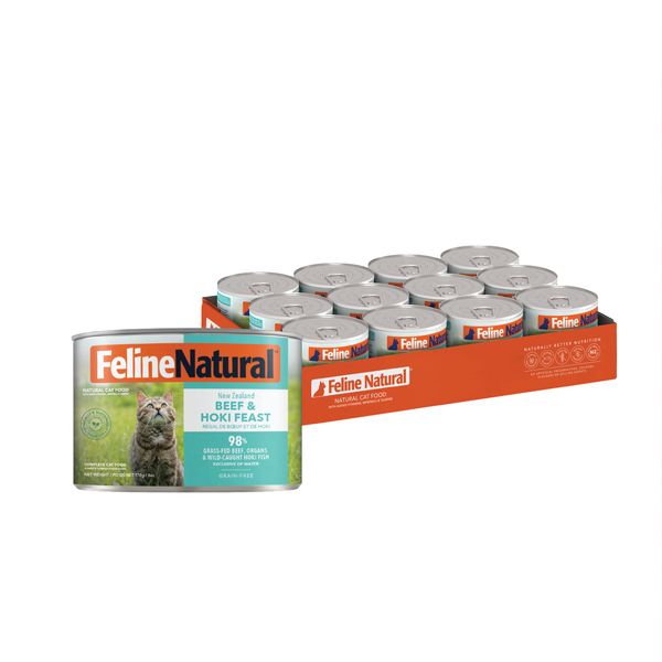 Feline Natural Beef and Hoki Feast 12 x 170g cans