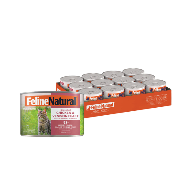 Feline Natural Chicken and Venison Feast 12 x 170g cans