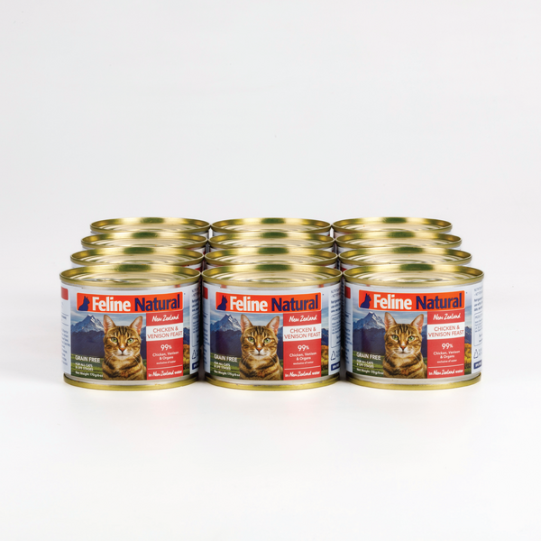 Feline Natural Chicken and Venison Feast 12 x 170g cans