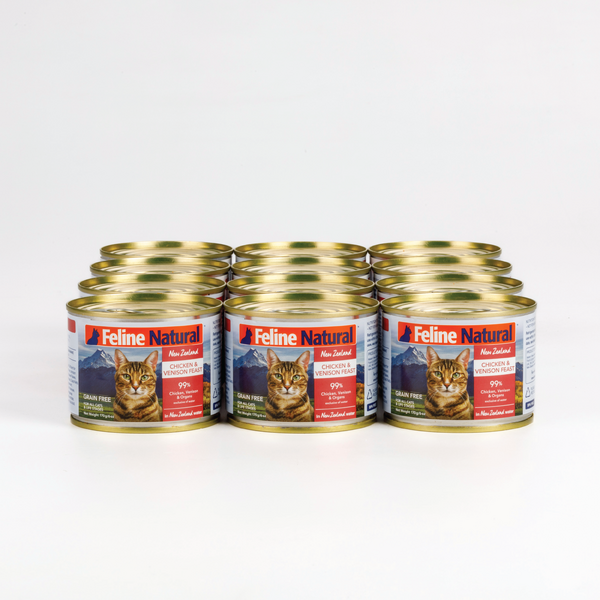 Feline Natural Chicken and Venison Feast 170g x 12 cans