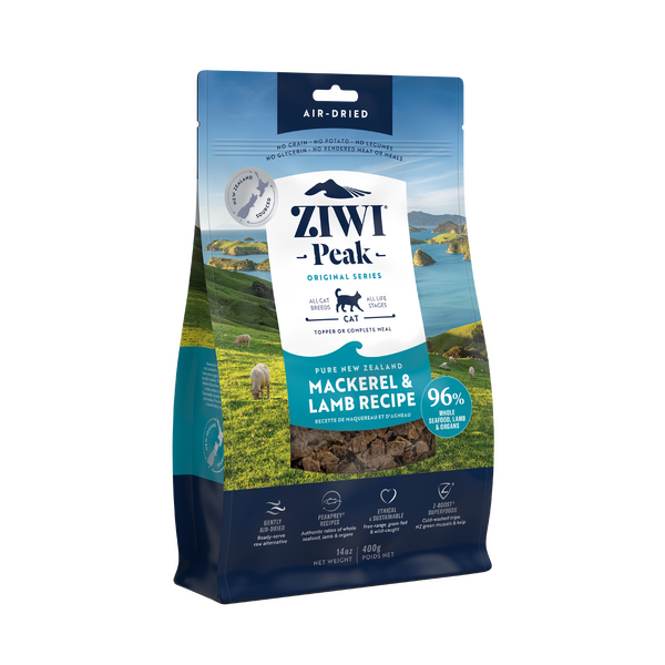 Ziwi Peak Air Dried Mackerel & Lamb for Cats - 400g