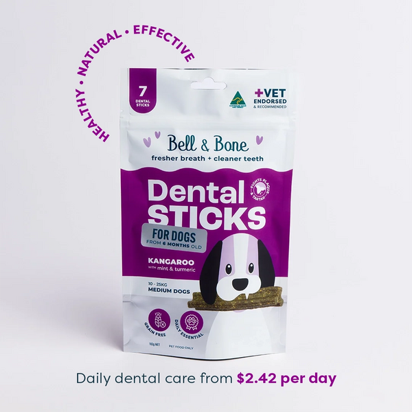 Adult Dog Dental Sticks - Kangaroo, Mint and Turmeric