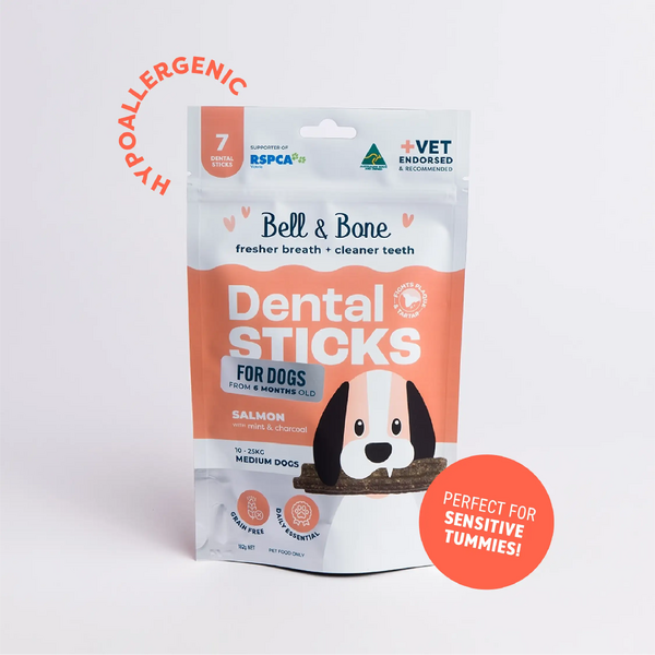 Adult Dog Dental Sticks - Salmon, Mint and Charcoal