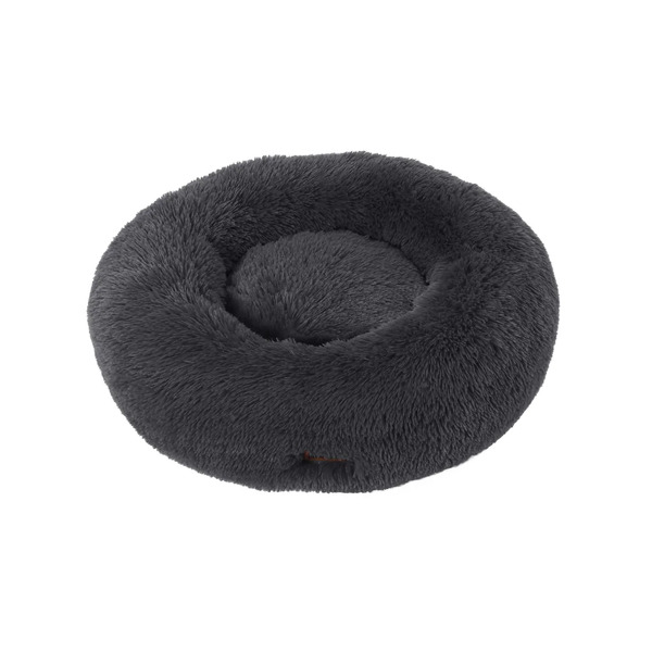 Charie’s Faux Fur Fluffy Calming Pet Bed Nest - Charcoal
