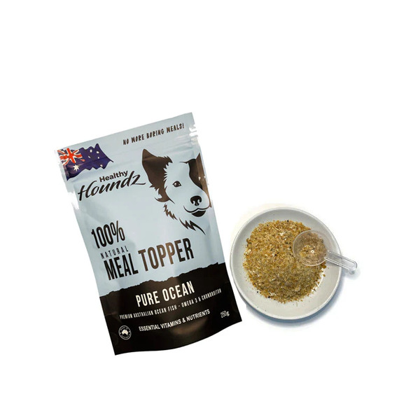 DoggieBalm Healthy Houndz Pure Ocean Natural Meal Topper + Scoop 300g