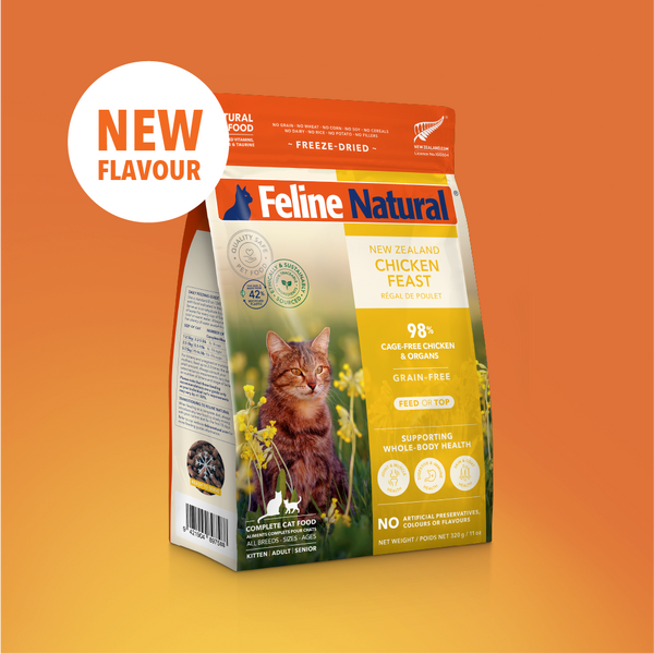 Feline Natural Freeze Dried Cat Food - Chicken Feast 320g