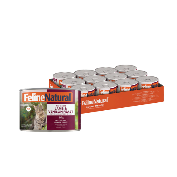 Feline Natural Canned Lamb & Venison Feast 170g x 12 - NEW FLAVOUR
