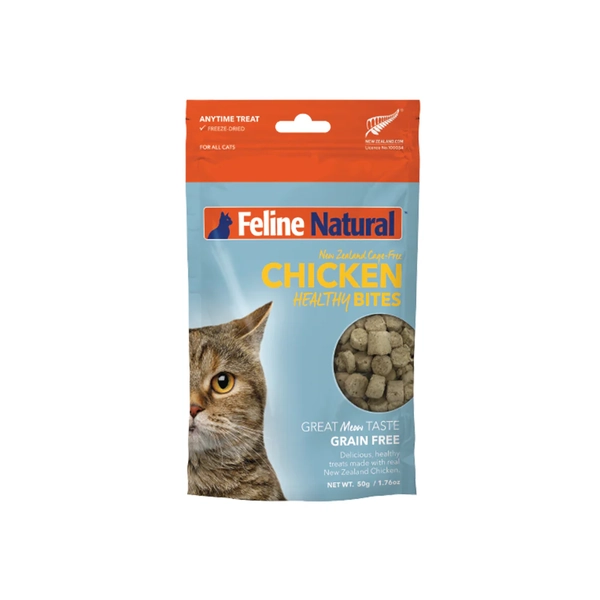 Feline Natural Cat Treats - Healthy Chicken Bites 50g