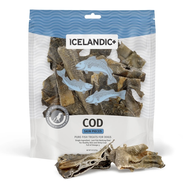 Icelandic+ Cod Skin Pieces Dog Treats 227g