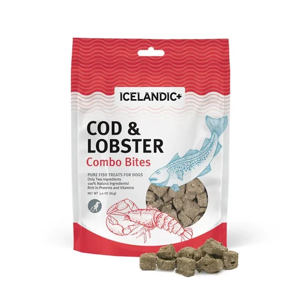 Icelandic+ Cod & Lobster Combo Bites Fish Dog Treats