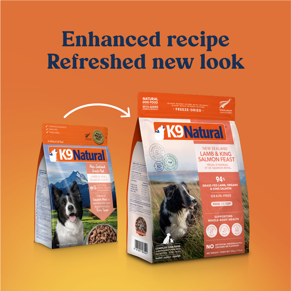 K9 Natural Freeze Dried Dog Food Lamb & King Salmon Feast