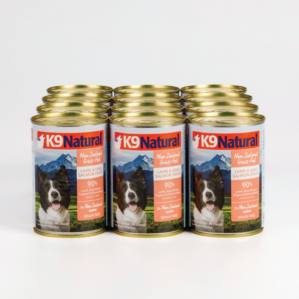K9 Natural Lamb & King Salmon Feast 370g x 12 cans