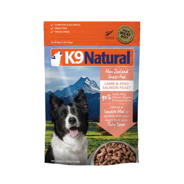 K9 Natural Freeze Dried Dog Food - Lamb & King Salmon Feast 500g