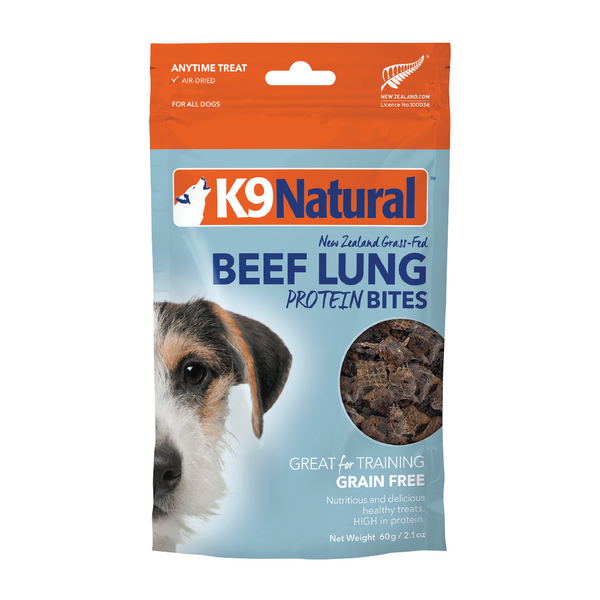K9 Natural Beef Lung Protein Bites 60g