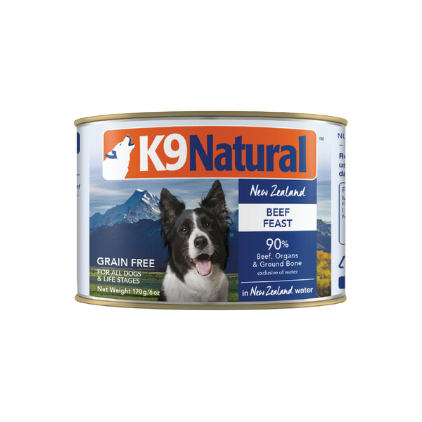 K9 Natural Beef Feast 170g x 12 cans