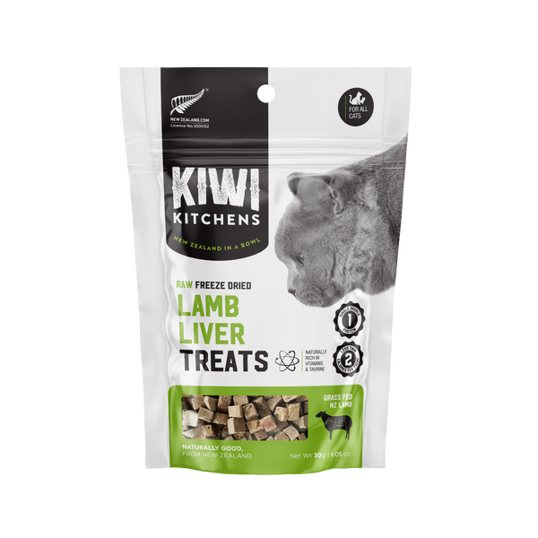 Kiwi Kitchens Freeze Dried Lamb Liver Cat Treat 30