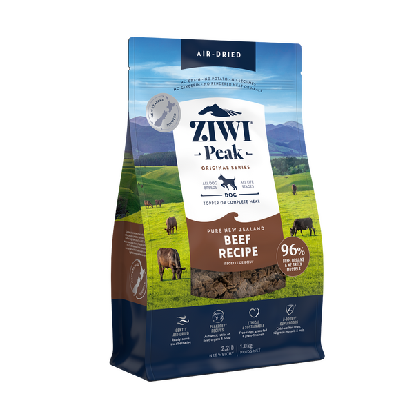 Ziwi Peak Air Dried Beef for Dogs - 1kg Pouch